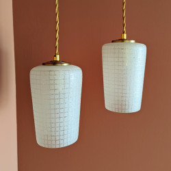 suspension ou baladeuse en opaline