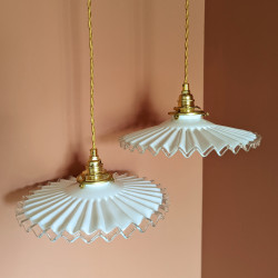 suspension ou baladeuse en opaline